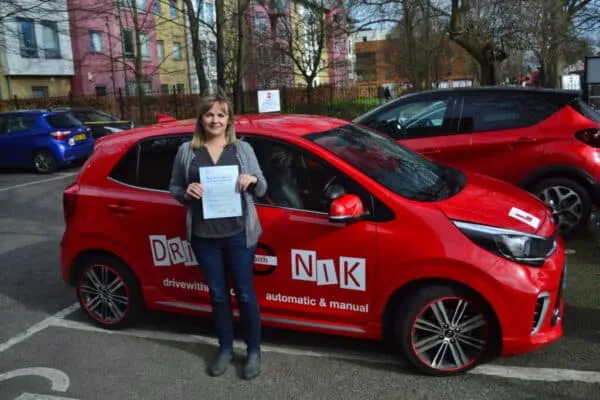 Driving Lessons Winchmore Hill. Karolina passed her diving test first time with Drive with Nik.