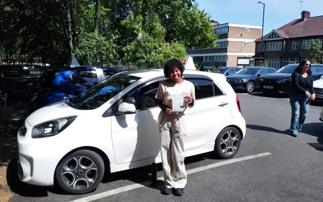 Driving Lessons New Southgate. Aiyana passed 1st time.