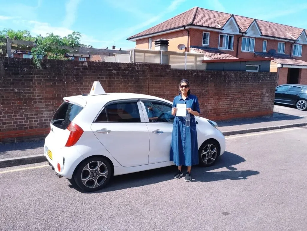 Automatic Driving Lesson Southgate. Nikhila passed her driving test first time with Drive with Nik.