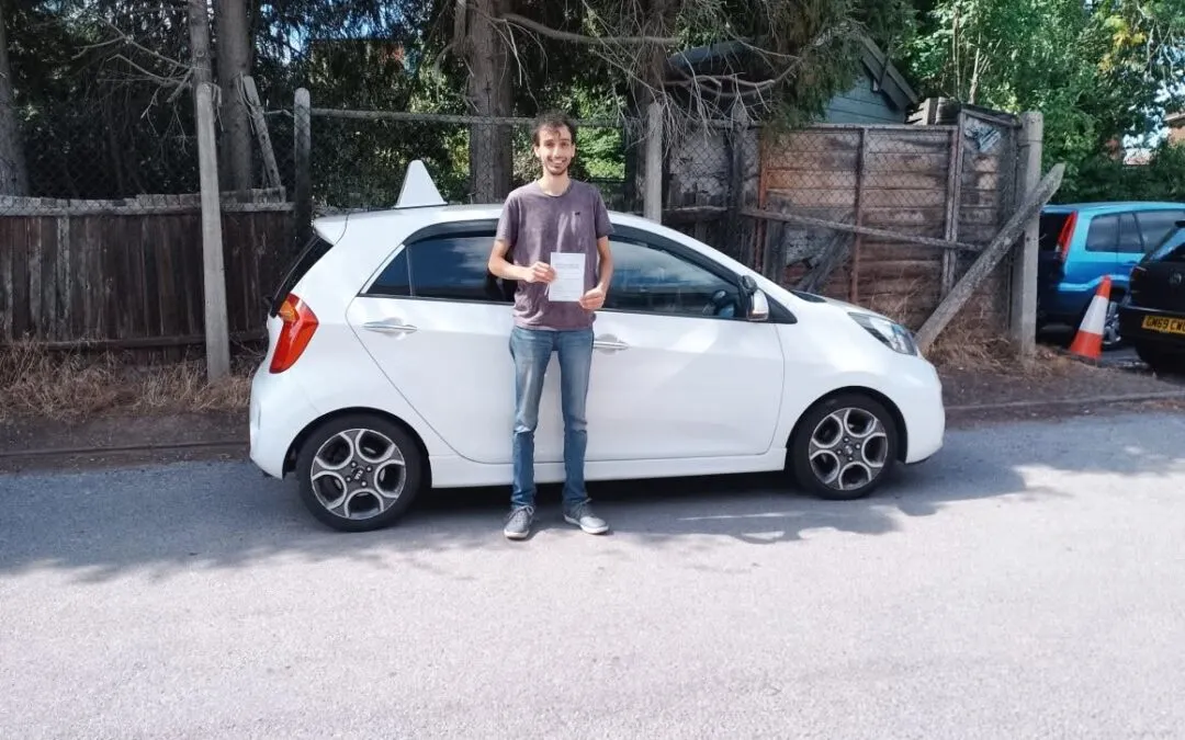 Driving Lessons Grange Park. James passed 1st time.