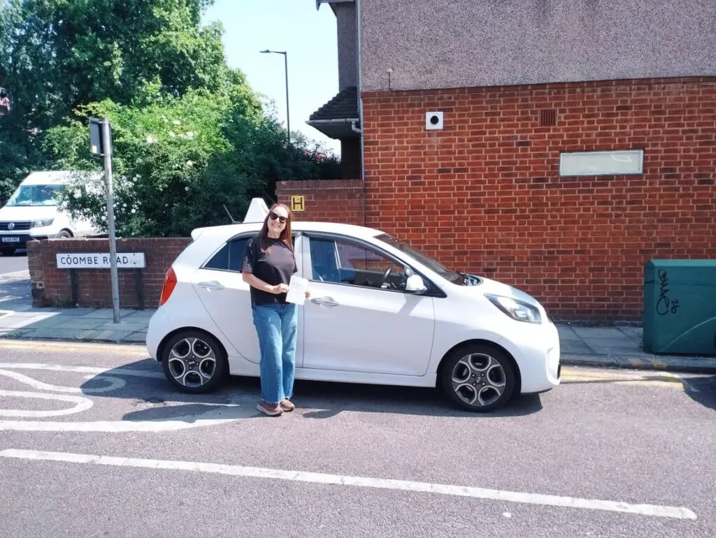 Driving Lessons North London. Flavia passed her automatic driving test at the first attempt with Drive with Nik.