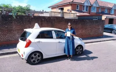 Automatic Driving Lessons Southgate. Nikhila passed 1st time with ZERO faults.