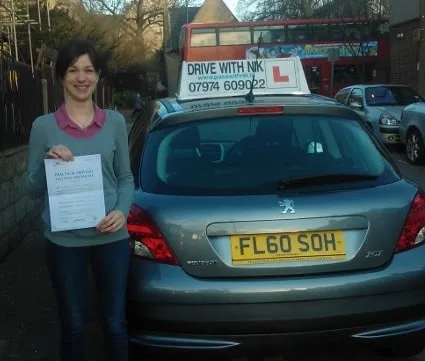 Jessica passed her driving test