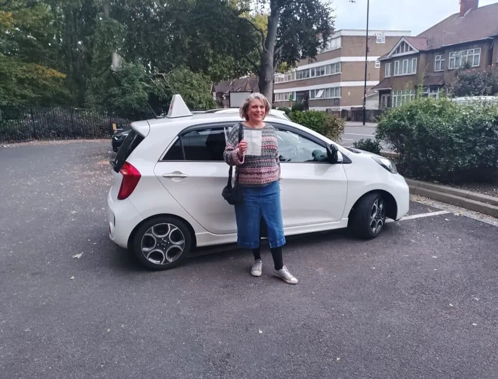 Automatic Driving Lessons Bounds Green. Louca-Mai passed her driving test first time.