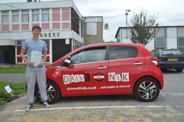 Driving Lessons Bounds Green. Alexander passed his manual driving test first time with Drive with Nik.
