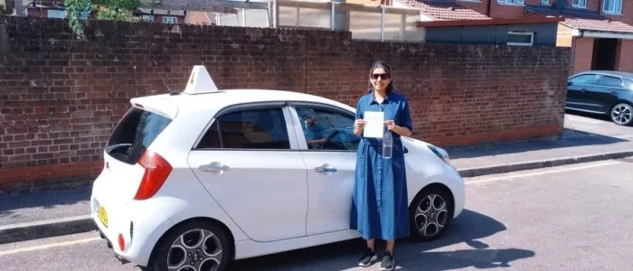 Automatic Driving Lesson Southgate. Nikhila passed her driving test first time with Drive with Nik.