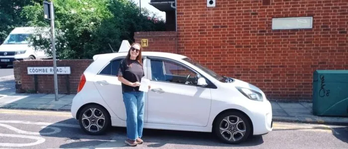 Driving Lessons North London. Flavia passed her automatic driving test at the first attempt with Drive with Nik.