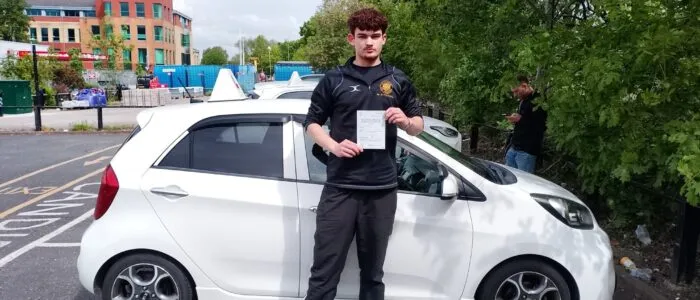 Automatic Driving Lessons North London. Zekie passed his driving test with Drive with Nik.