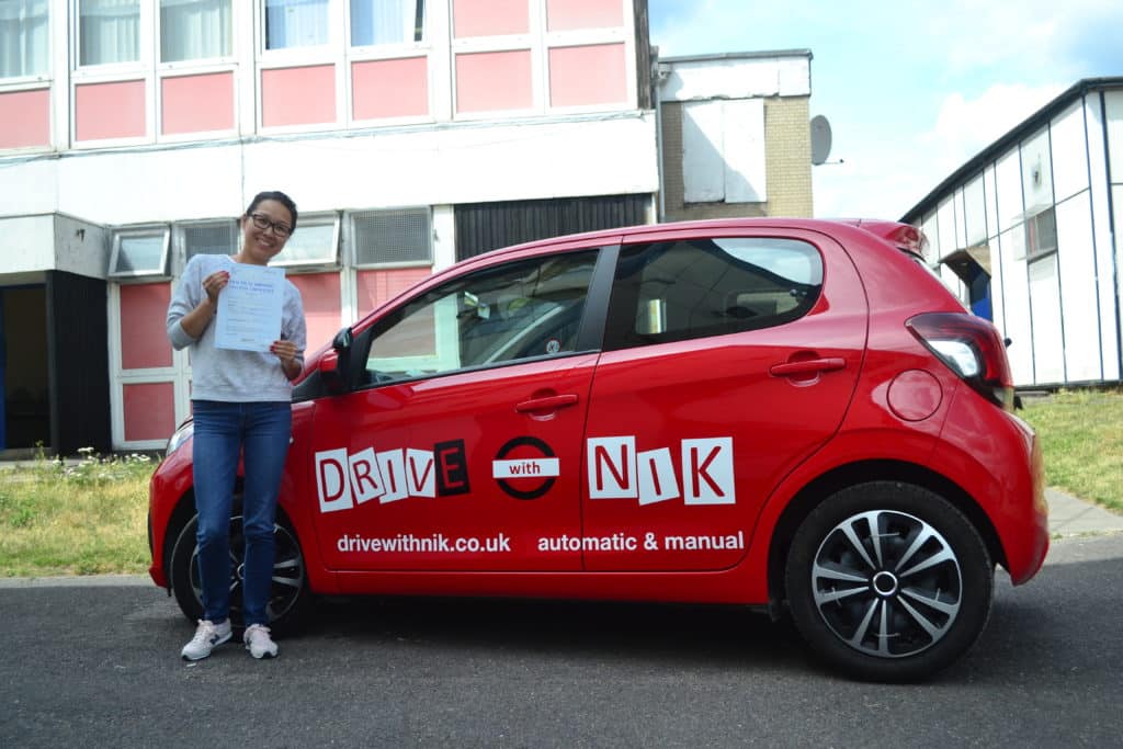 Automatic Driving Lessons Southgate. Rui passed with Drive with Nik.