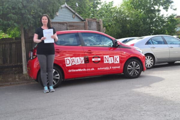 Automatic Driving Lessons Crouch End. Jennifer passed her automatic driving test first time with Drive with Nik