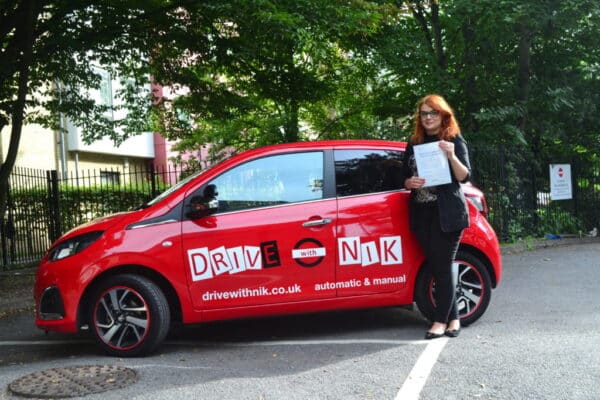 Manual Driving Lessons Haringey. Magda passed her practical driving test first time with Drive with Nik.